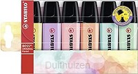 Textmarkers Pastel 6 stuks in etui