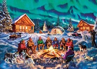 A night of Northern Lights puzzel 1000