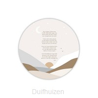 Ik ga slapen ik ben moe blauw 35cm