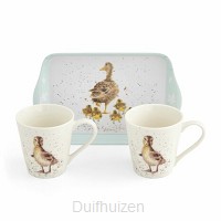 Mug & Tray set ducks