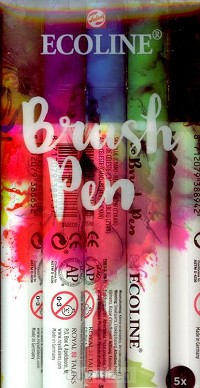Brushpen set 5 stuks