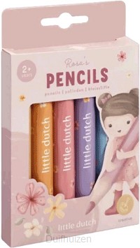 6 Kleurpotloden Rosa