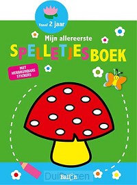Spelletjesboek met stickers groen 2+