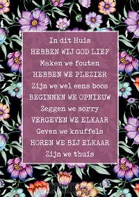 Poster a3 in dit huis