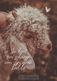 Interieurbord A4 je bent een schaapje