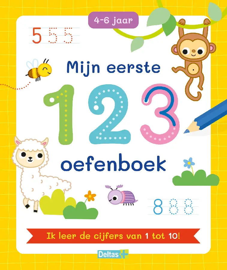 Mijn eerste 123 oefenboek / 4-6 jr.