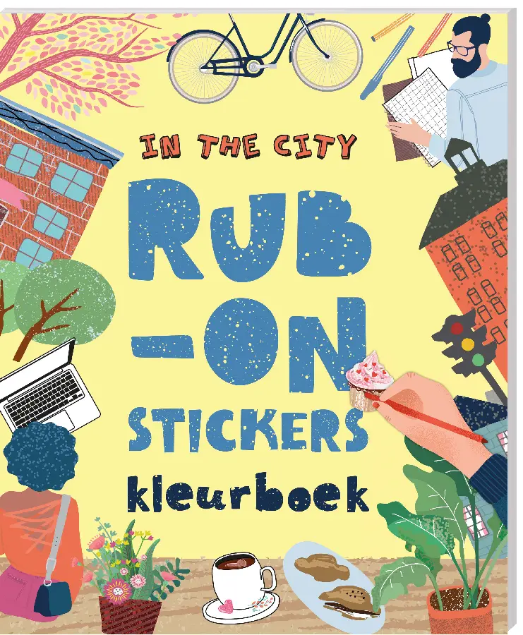 Rub-on-stickers Kleurboeken - In the City