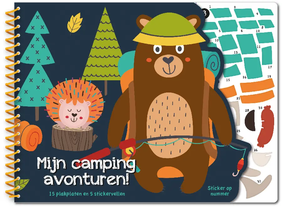 Stickeren op nummer - Mijn campingavonturen