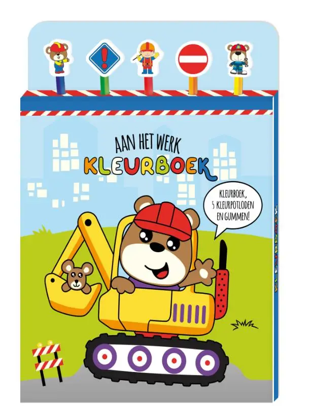 Aan het werk kleurboek