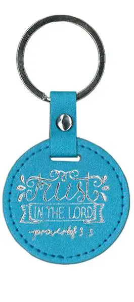Luxleather Keyring round trust in the Lo