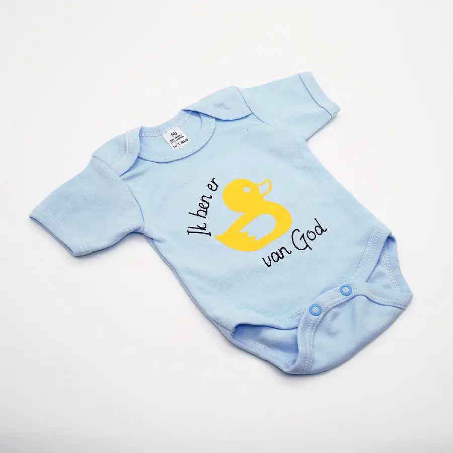 Rompertje eendje blauw mt 62