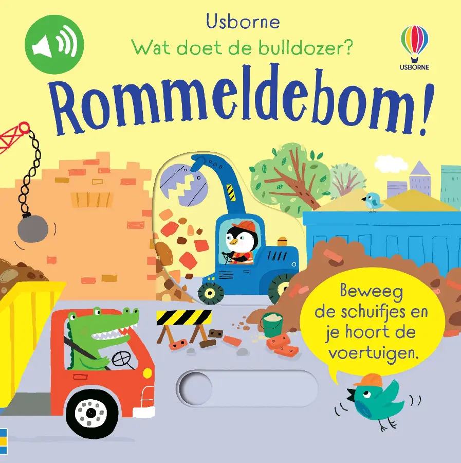Wat doet de buldozer? Rommeldebom