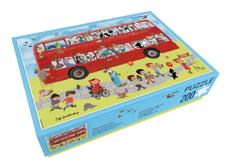 Puzzel 200 stukjes Bus Fiep