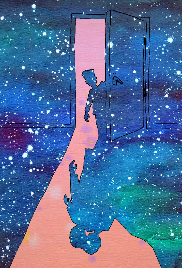 Kaart schaduw jongen - tweeling