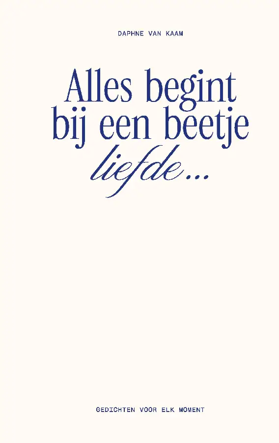 Alles begint bij een beetje liefde...