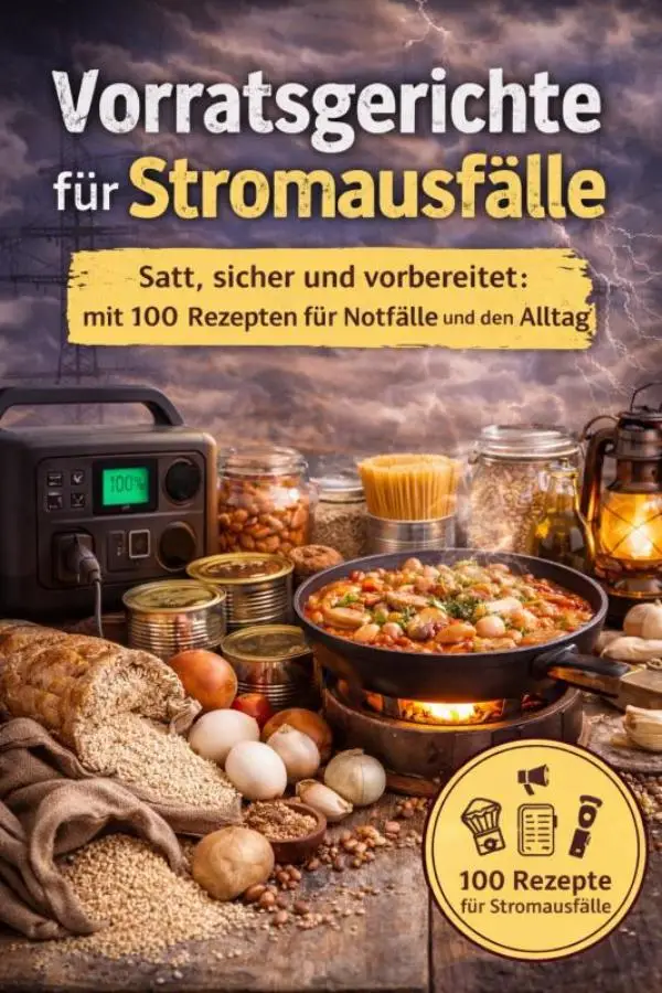 Vorratsgerichte für Stromausfälle :Satt, sicher und vorbereitet mit 100 Rezepten für Notfälle und den Alltag
