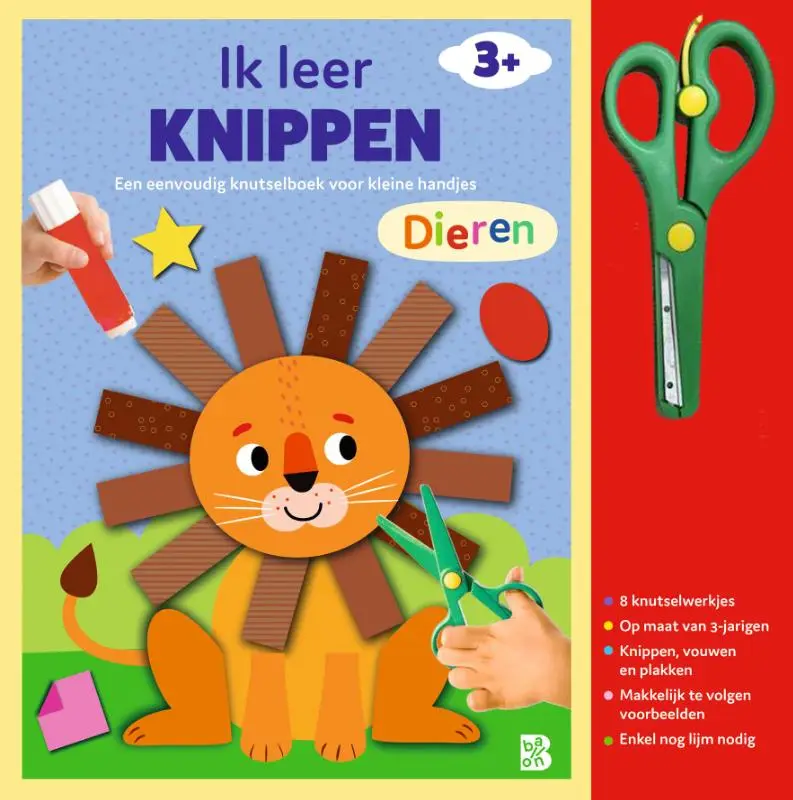 Knutselboek met schaartje: Dieren