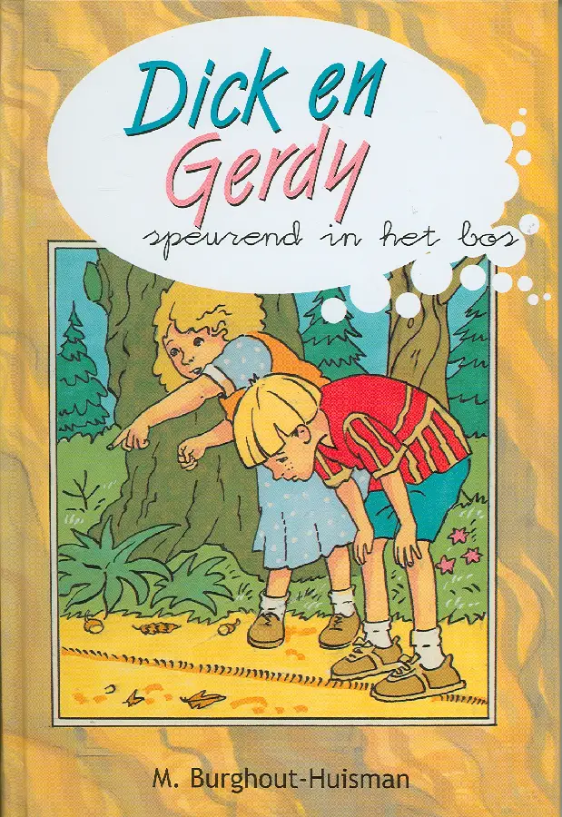 Dick en gerdy speurend in het bos