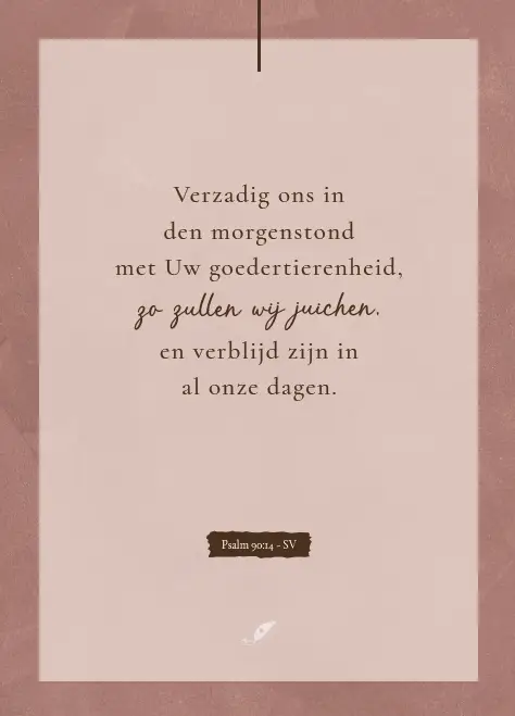 Verzadig ons in de morgen. SV