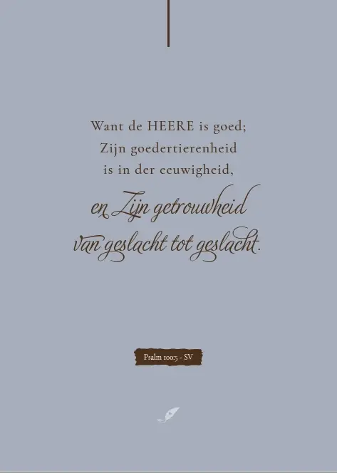 Want de Heere is goed SV