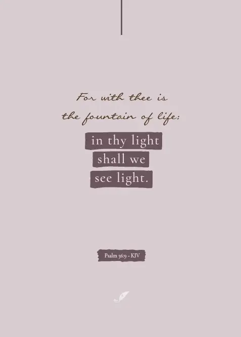 For thee is the fountain SV