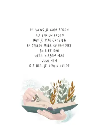Kaartje A7 Ik wens je Gods zegen