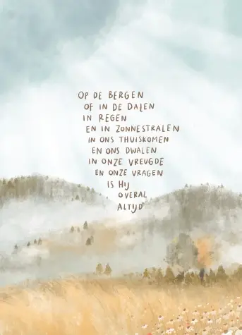 Kaartje A7 Op de bergen of in de dalen