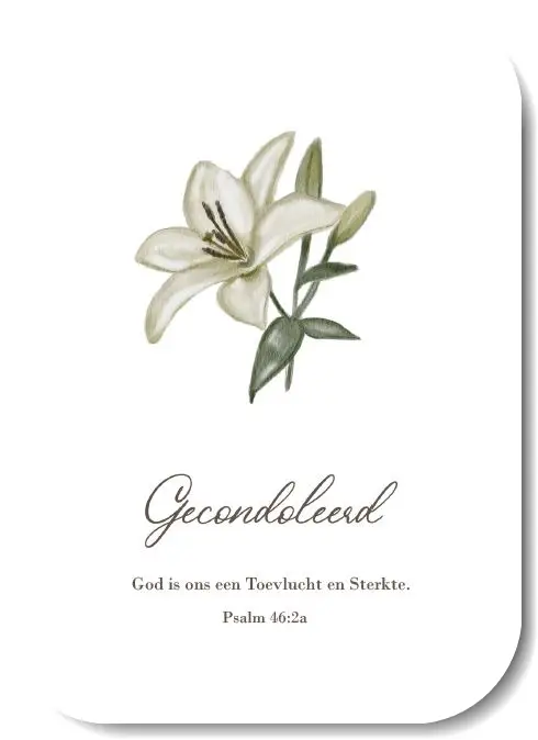 Wenskaart Blanco meisje