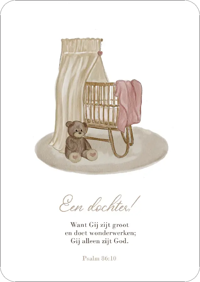 Wenskaart Geboorte Dochter