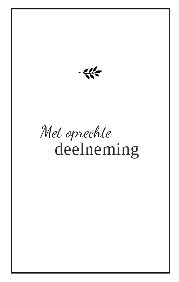 Map rouw zwart dubbele kaart