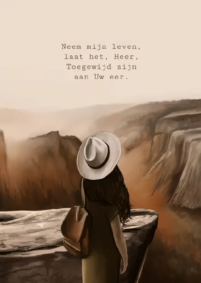 Wenskaart''Neem mijn leven''