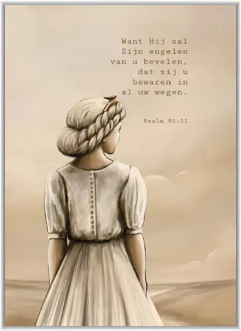 Wenskaart, Want Hij zal Zijn engelen van