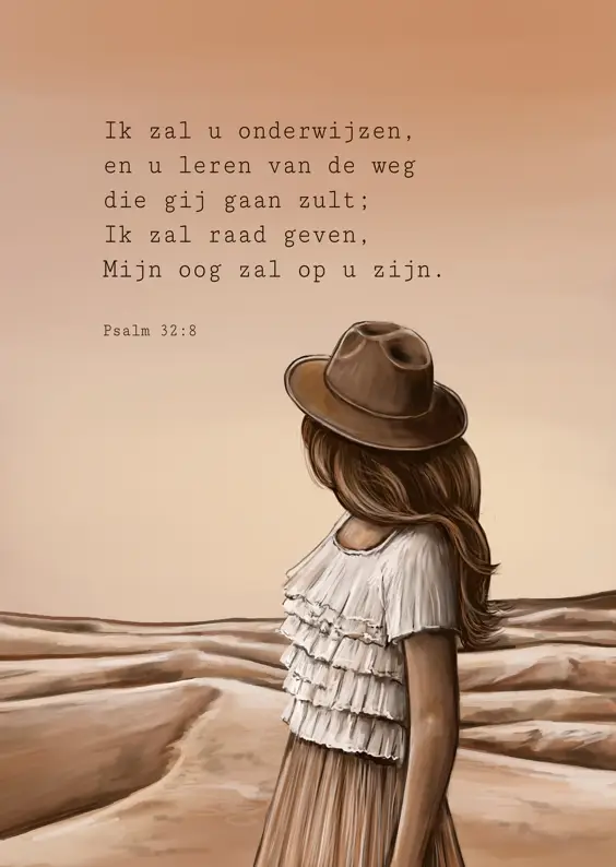 Wenskaart Ik zal u onderwijzen