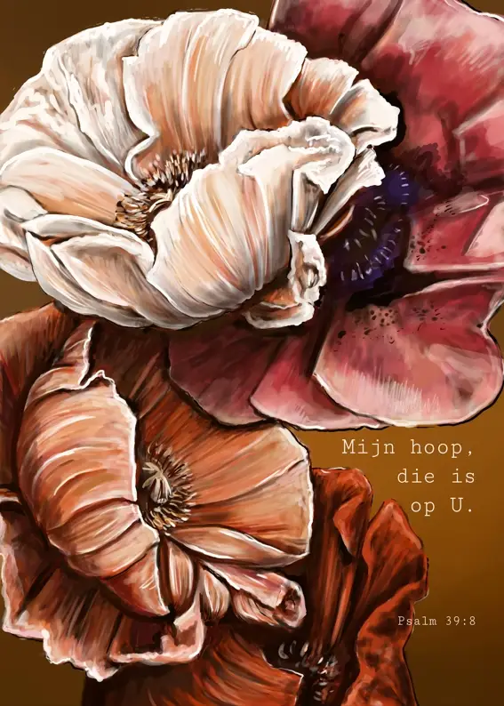 Wenskaart Mijn hoop die is op U