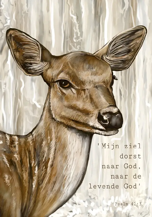 Wenskaart Mijn ziel dorst