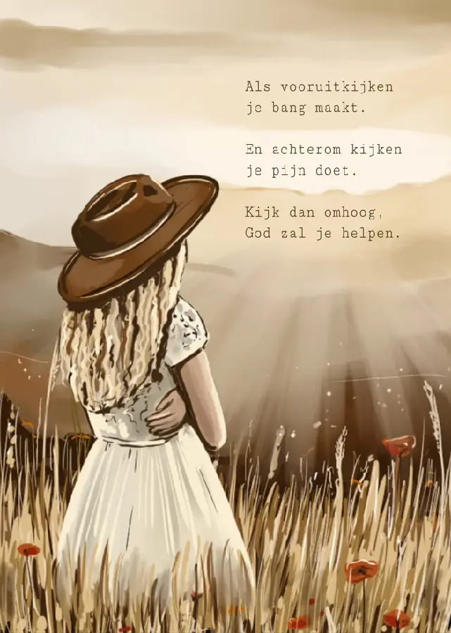 A5 poster Als vooruitkijken