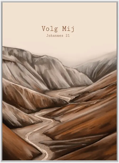 Poster A5 Volg Mij