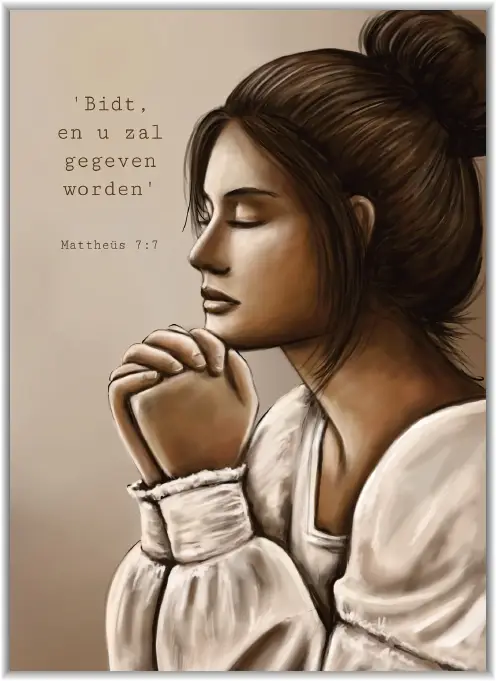 Poster A5 Ja, ook de haren