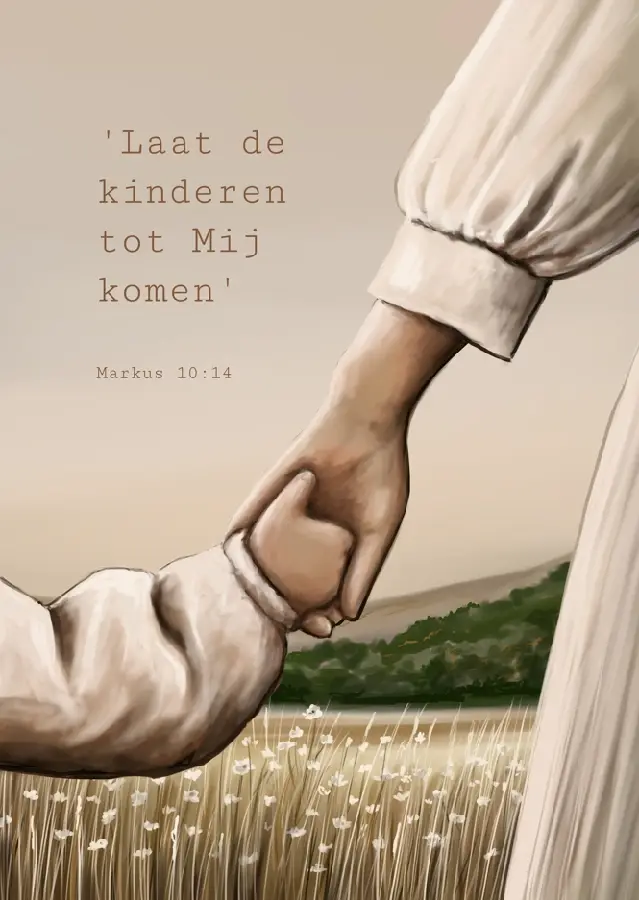 Poster A5 Laat de kinderen tot Mij komen