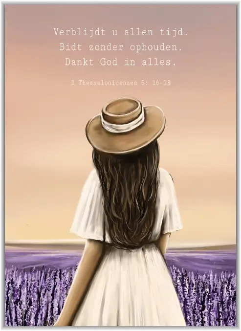 Poster A5 Verblijdt U allen tijd