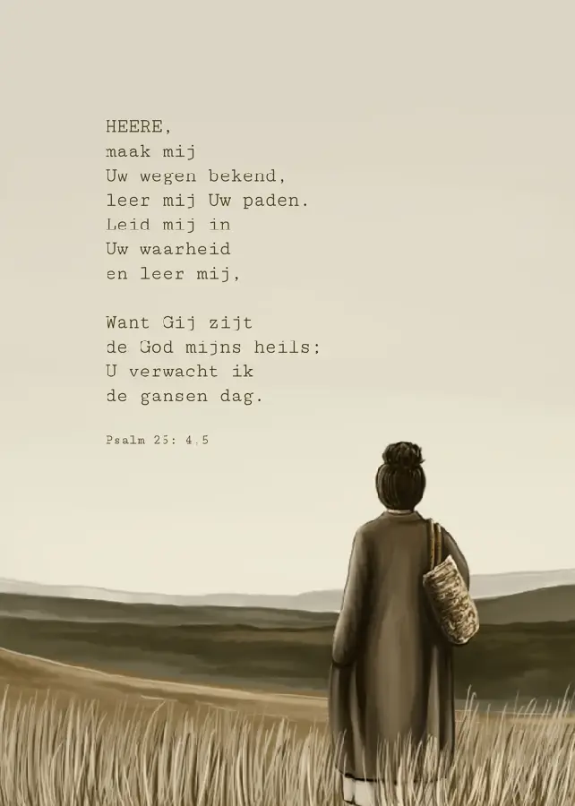 Kaartje A7 Heere maak mij uw wegen