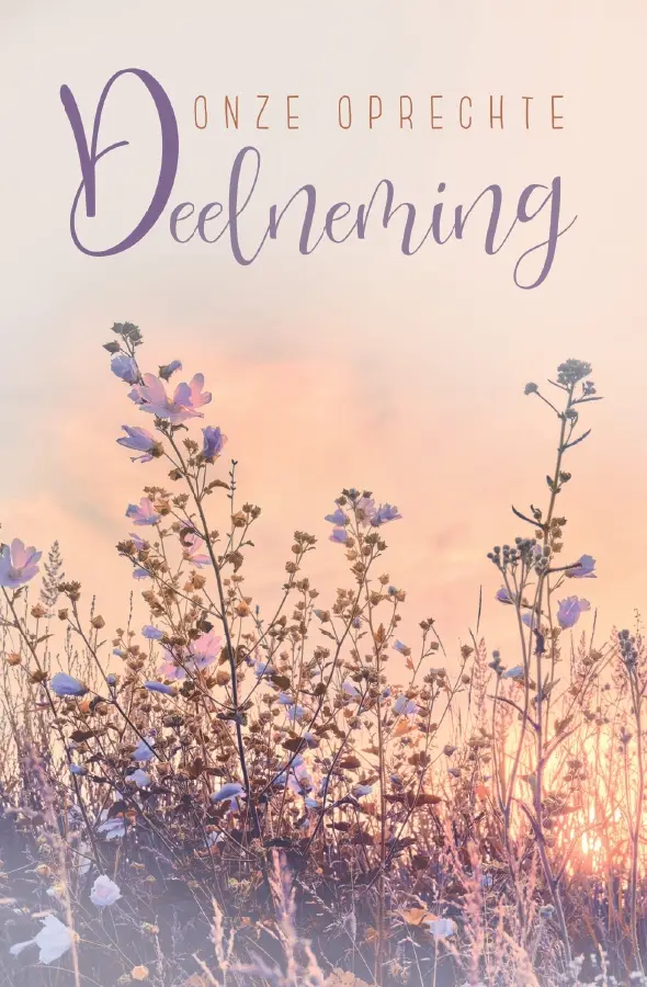 Wenskaart deelneming sterkte verlies kin