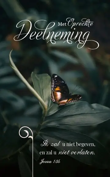 Map rouw 4 stuks; SV bijbeltekst