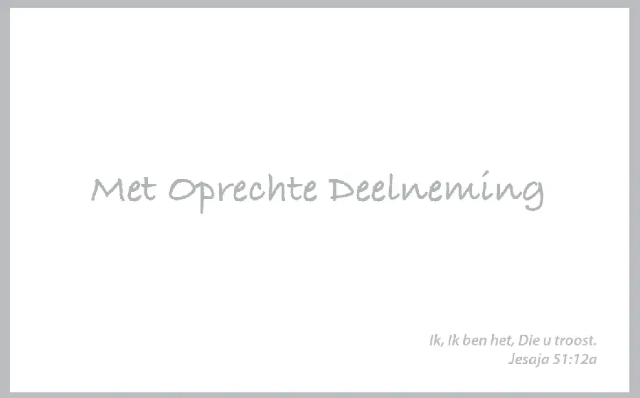 Map rouw grijs; SV bijbeltekst