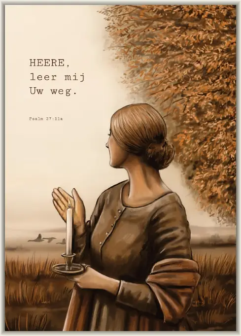 Canvas A4 Heere leer mij Uw weg