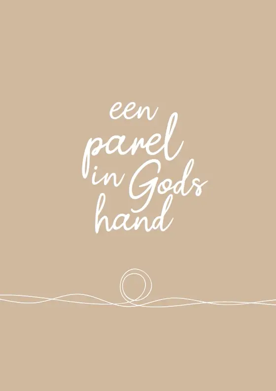 Wenskaart Een parel in Gods hand