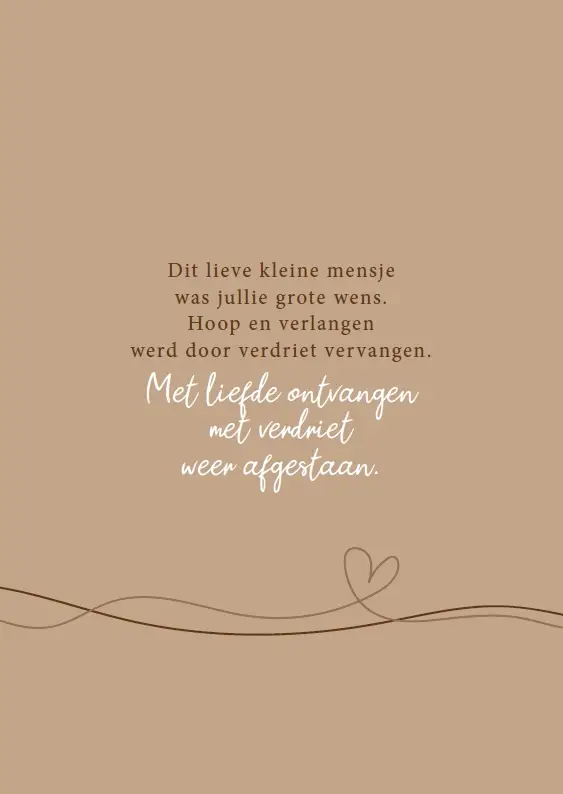 Wenskaart geboorte zoon