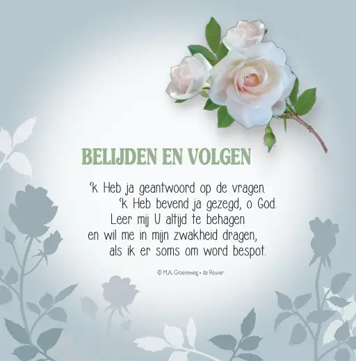 Prentbriefkaart voor je belijdenis