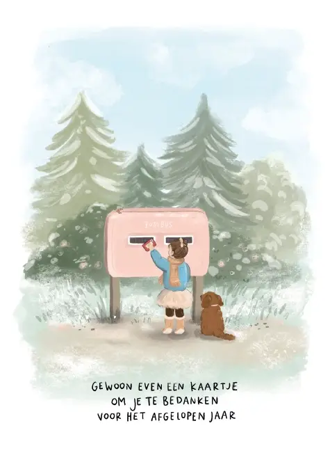 Map enkele kaart voorspoedig nieuwjaar