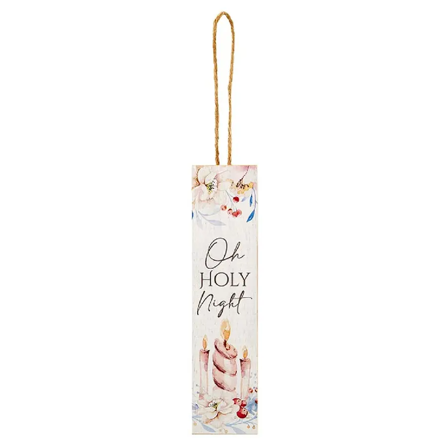 Wood ornament O Holy Night